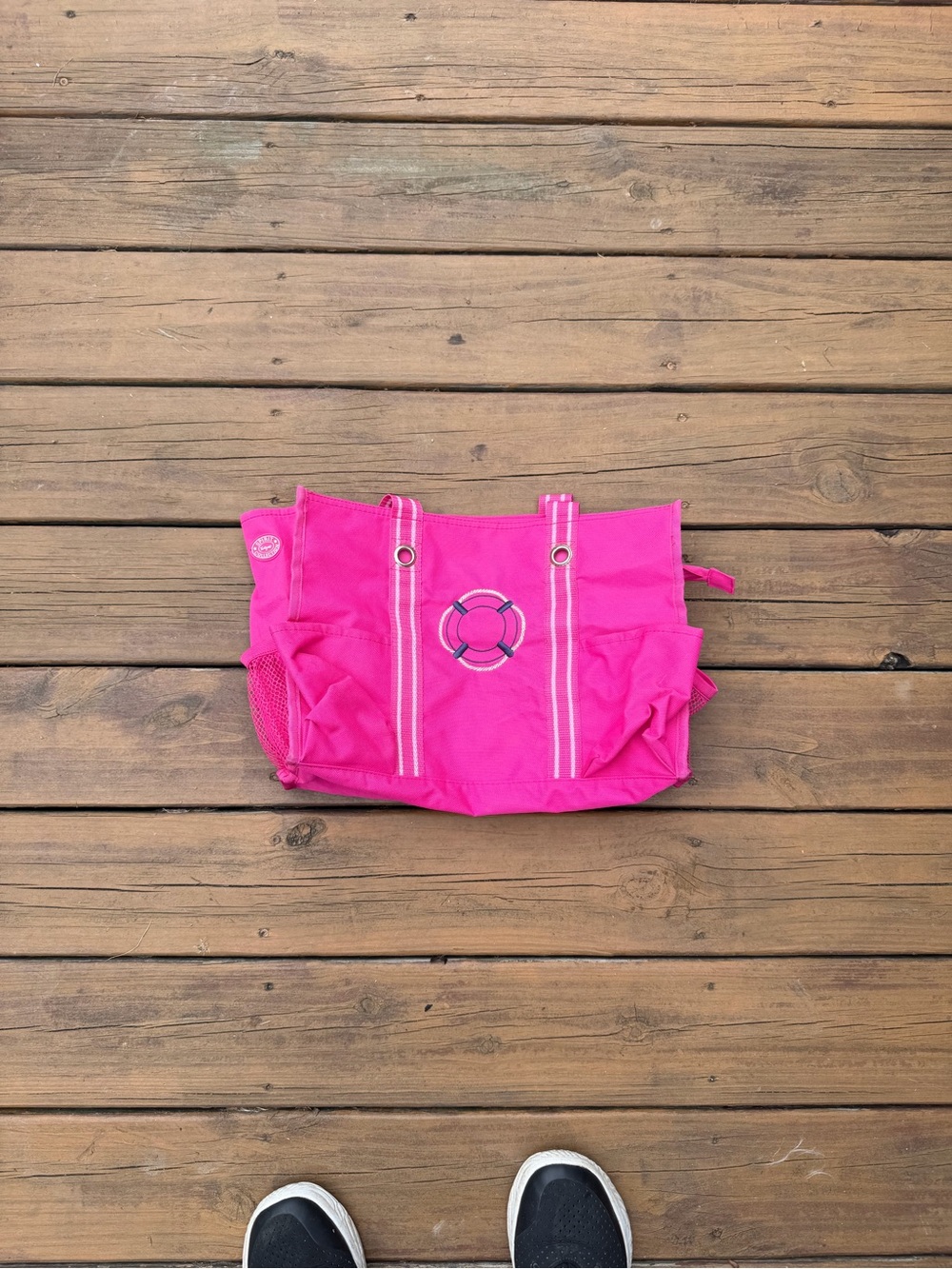 thirty-one Hot Pink Tote with Lifesaver Accent